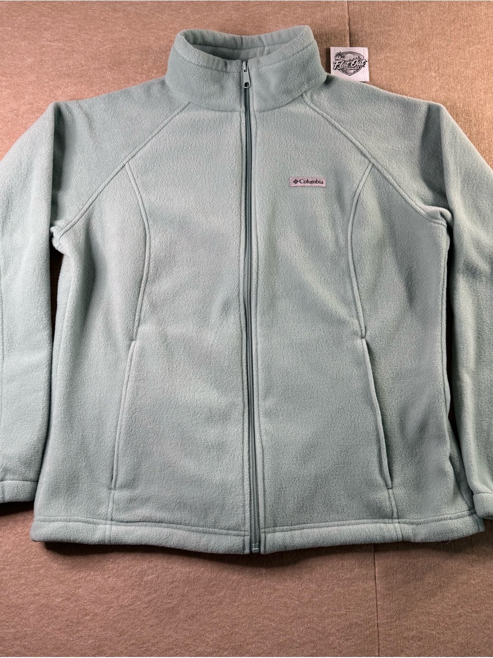 Columbia Women’s XXL Light Mint Green Full Zip Fleece Jacket